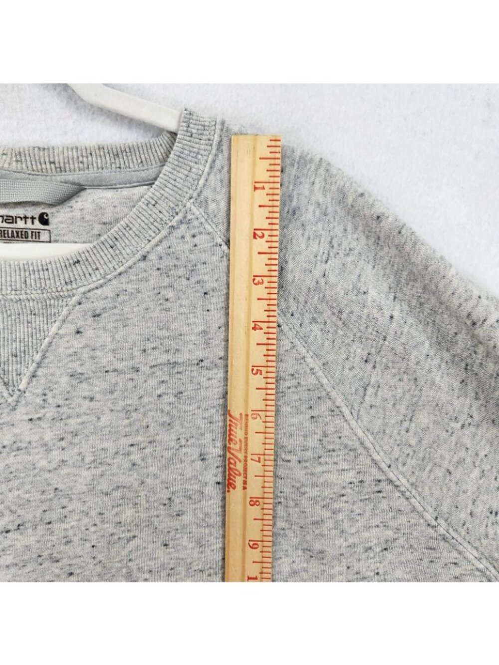 Carhartt Sweater Womens 3X 24W-26W Gray Crew Neck Sweatshirt Relaxed Fit - Picture 4 of 10